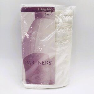 Vtg Mervyns Partners Sz 8 100% Vivana Nylon Brief Painties NOS 3 Pack SHIPS FREE